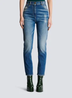 Slim-fit Denim Jeans-Balmain Cheap