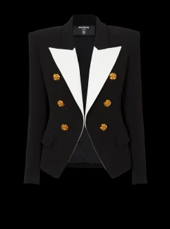 Slim-fit Jacket With Roses Buttons-Balmain Best Sale