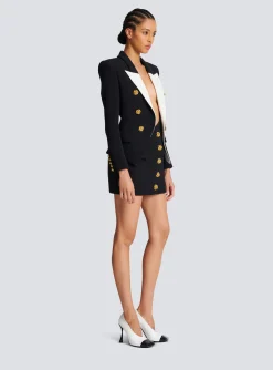 Slim-fit Jacket With Roses Buttons-Balmain Best Sale