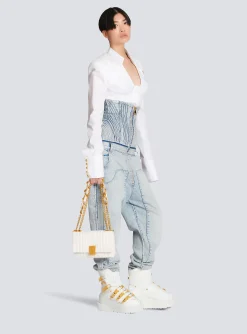 Small 1945 Soft Bag In Quilted Leather-Balmain Cheap