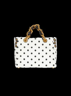Small 1945 Soft Tote Bag In Polka Dot Canvas-Balmain Sale