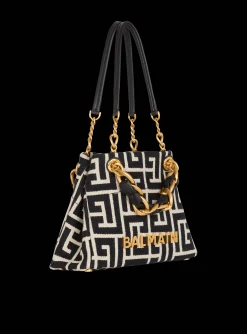 Small 1945 Soft Tote Bag Monogram Jacquard Fabric-Balmain Hot