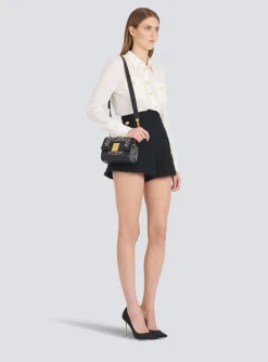 Small-sized Bicolor Jacquard 1945 Bag-Balmain Cheap