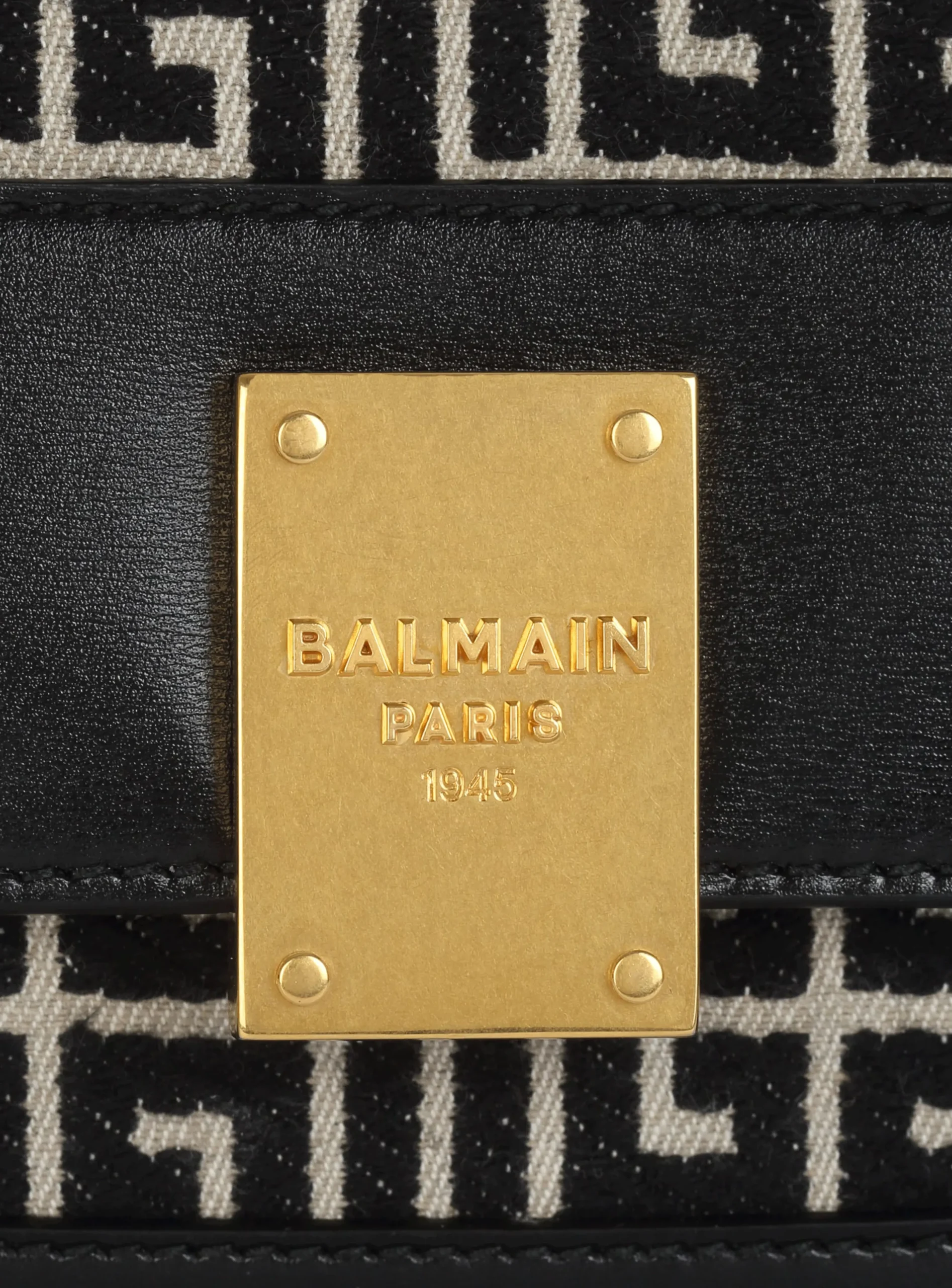 Small-sized Bicolor Jacquard 1945 Bag-Balmain Cheap
