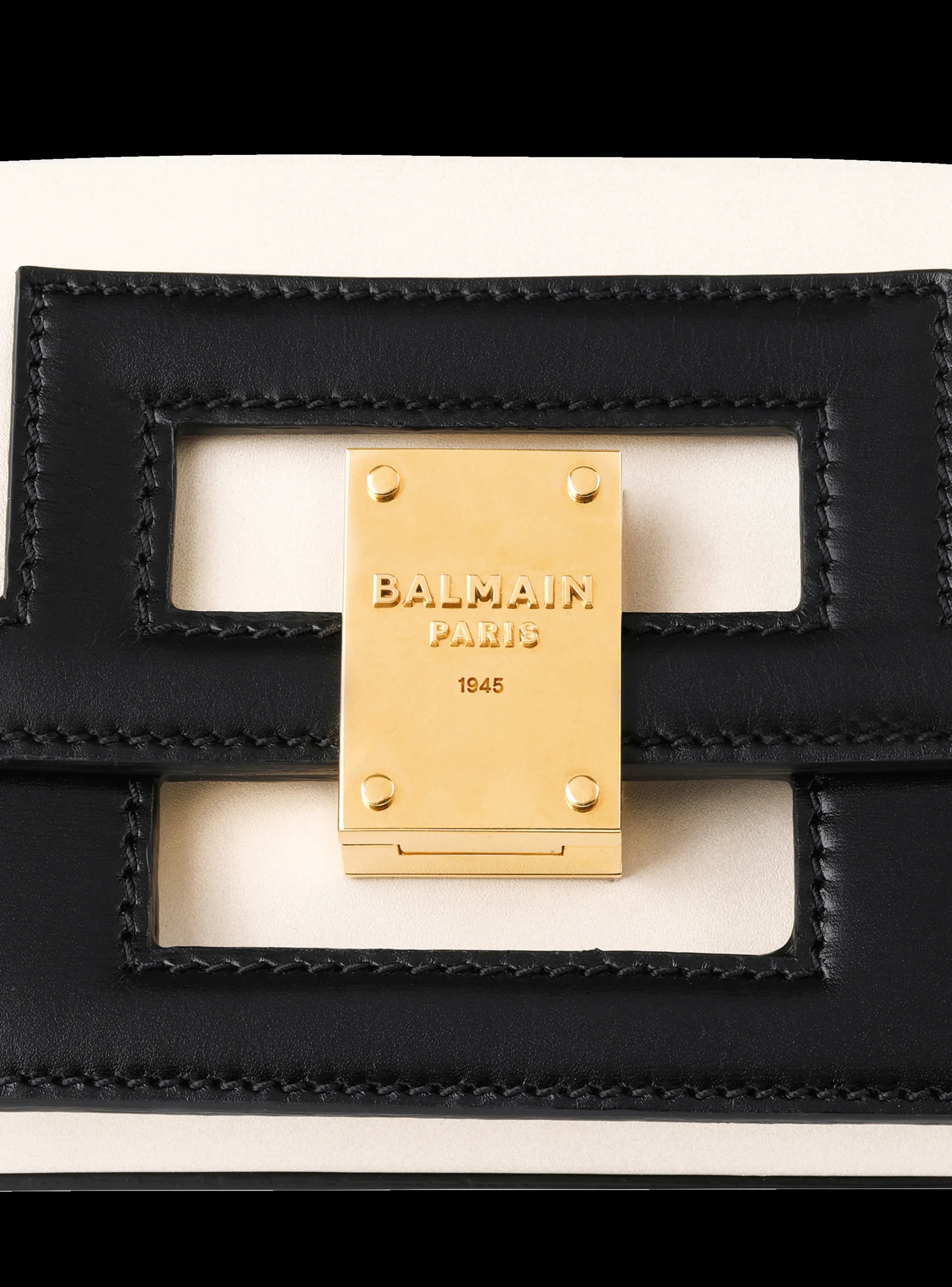 Small-sized Black And Leather 1945 Heritage Bag-Balmain Best Sale