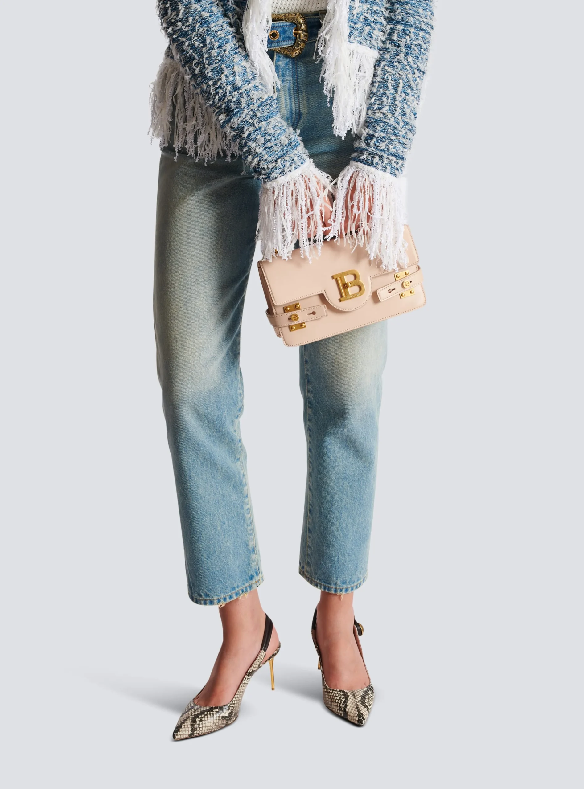 Smooth Leather B-Buzz 24 Bag-Balmain New