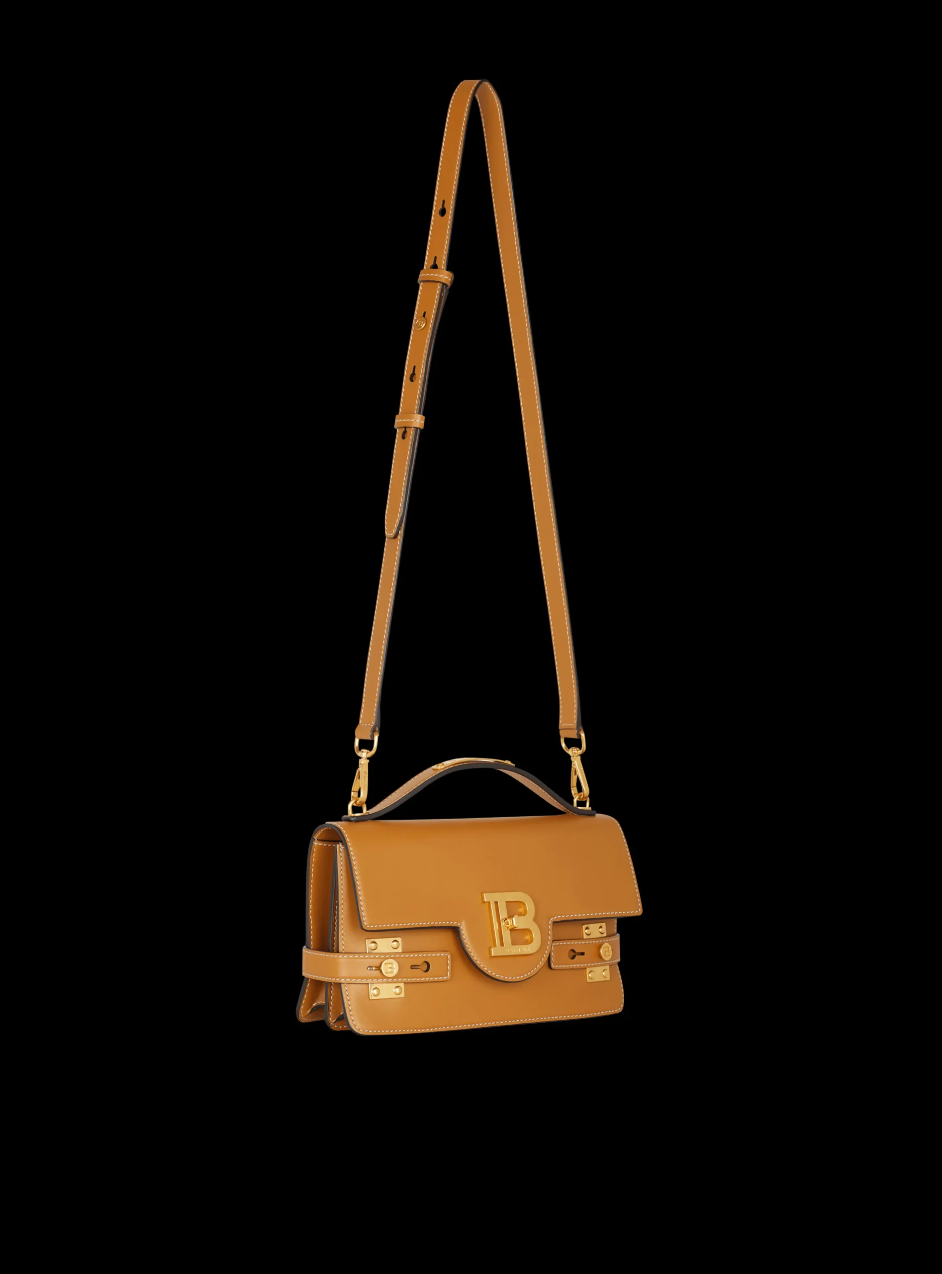 Smooth Leather B-Buzz Shoulder 24 Bag-Balmain Sale