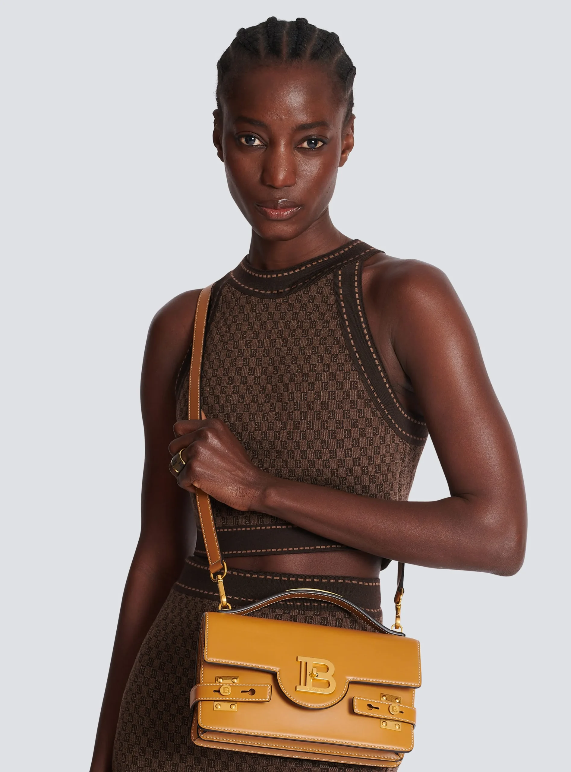 Smooth Leather B-Buzz Shoulder 24 Bag-Balmain Sale