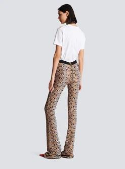 Snakeskin Knit Trousers-Balmain Shop