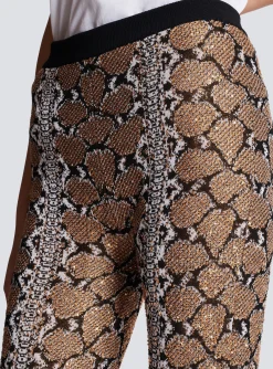 Snakeskin Knit Trousers-Balmain Shop