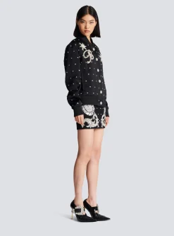 Stars Embroidered Bomber Jacket-Balmain Discount