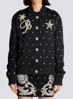 Stars Embroidered Bomber Jacket-Balmain Discount