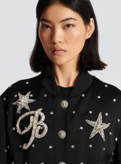 Stars Embroidered Bomber Jacket-Balmain Discount