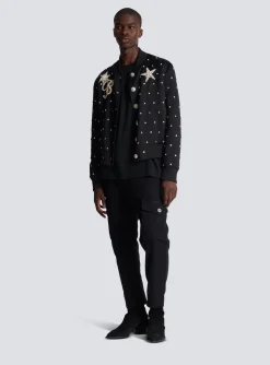 Stars Embroidered Bomber Jacket-Balmain Outlet