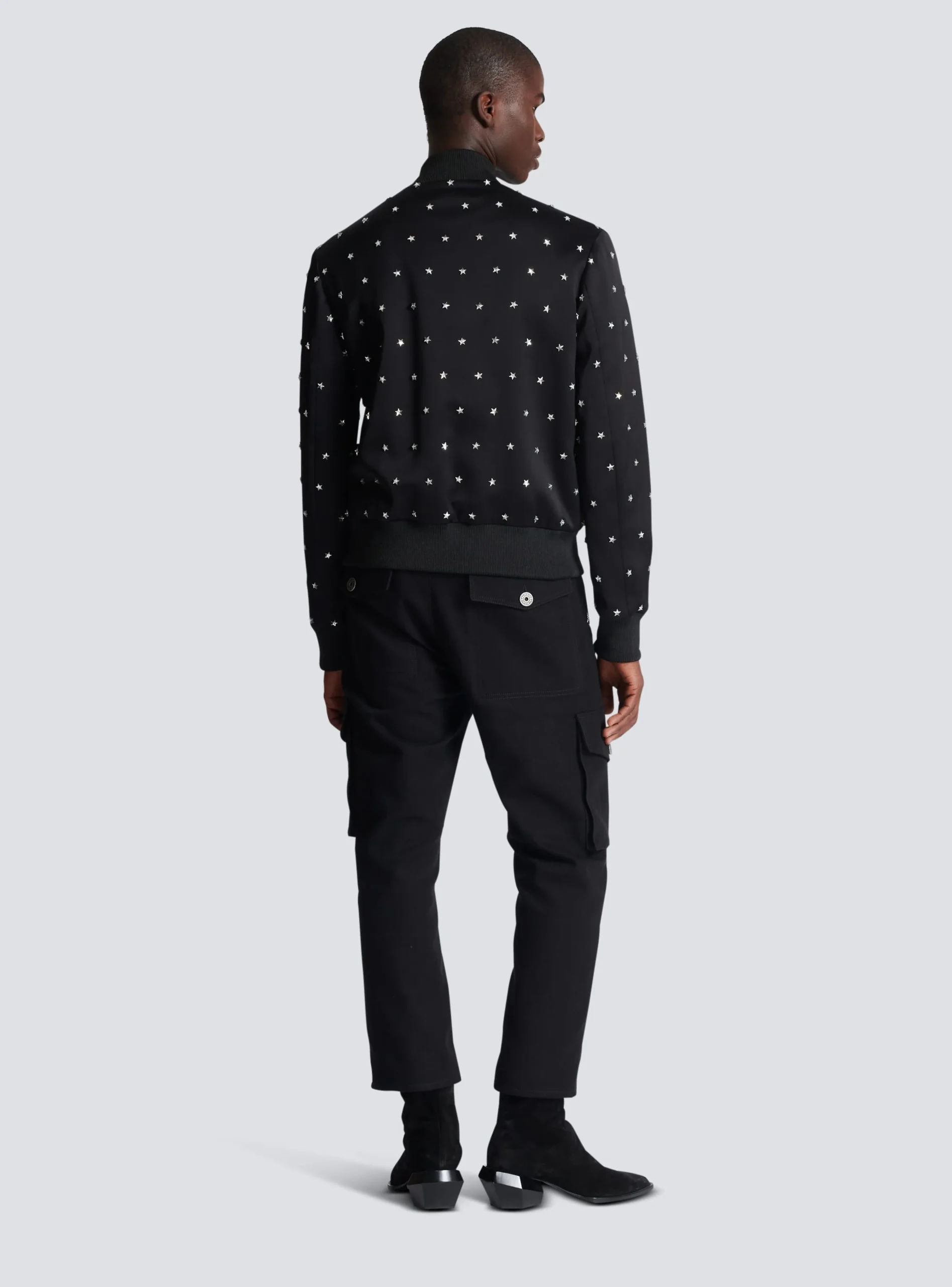 Stars Embroidered Bomber Jacket-Balmain Outlet