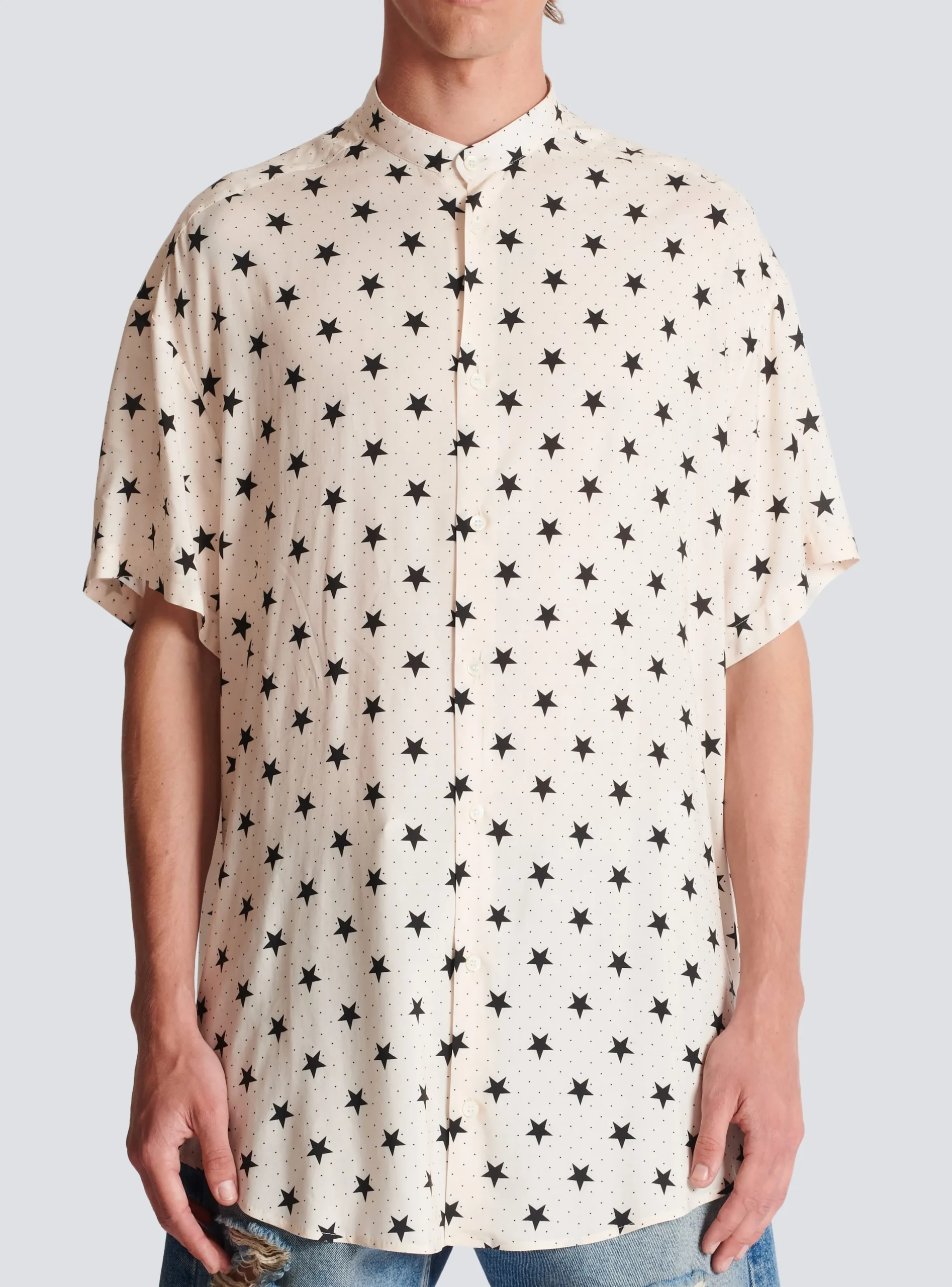 Stars Print Shirt-Balmain Flash Sale