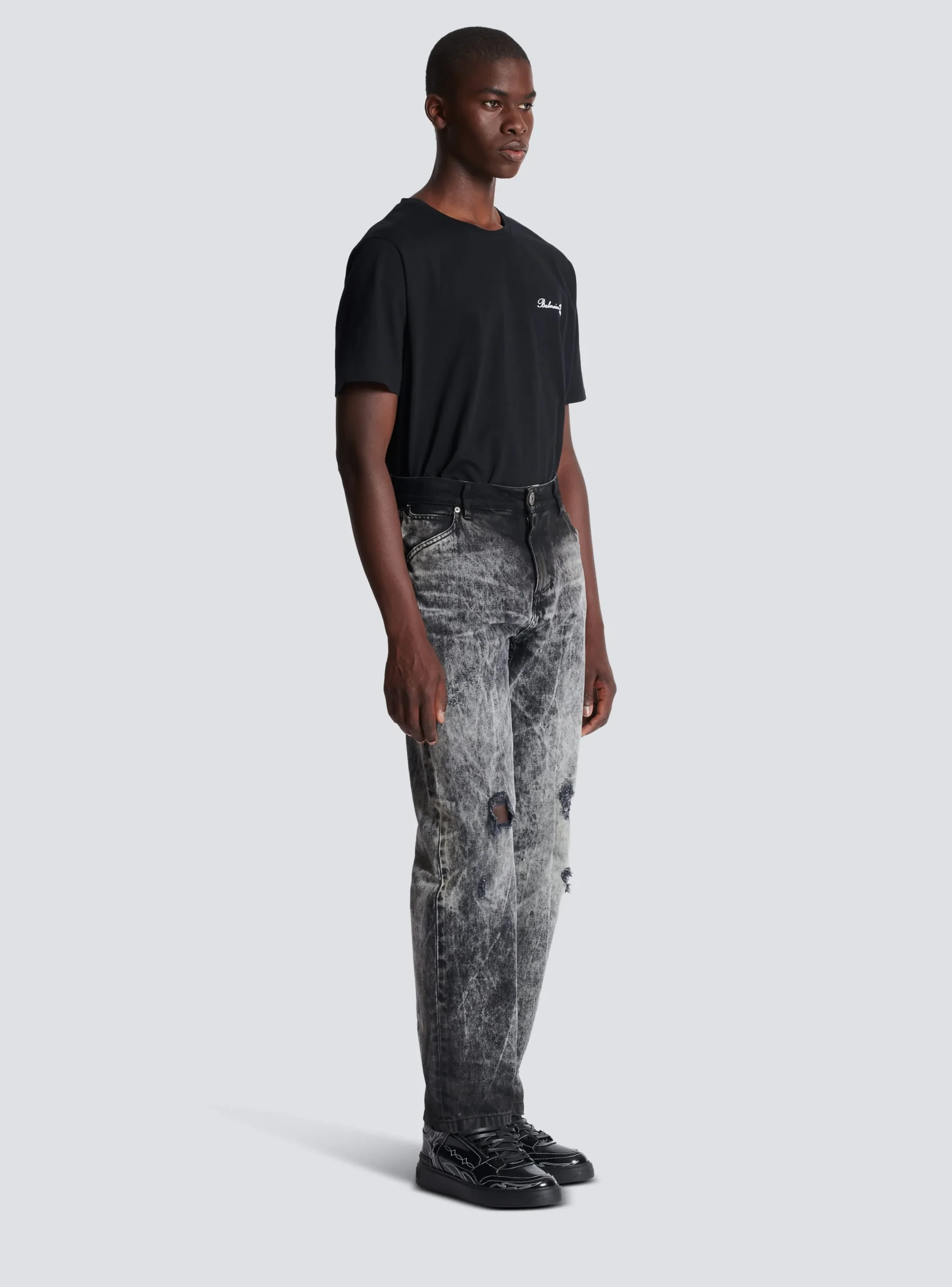 Stonewash Denim Jeans-Balmain Cheap