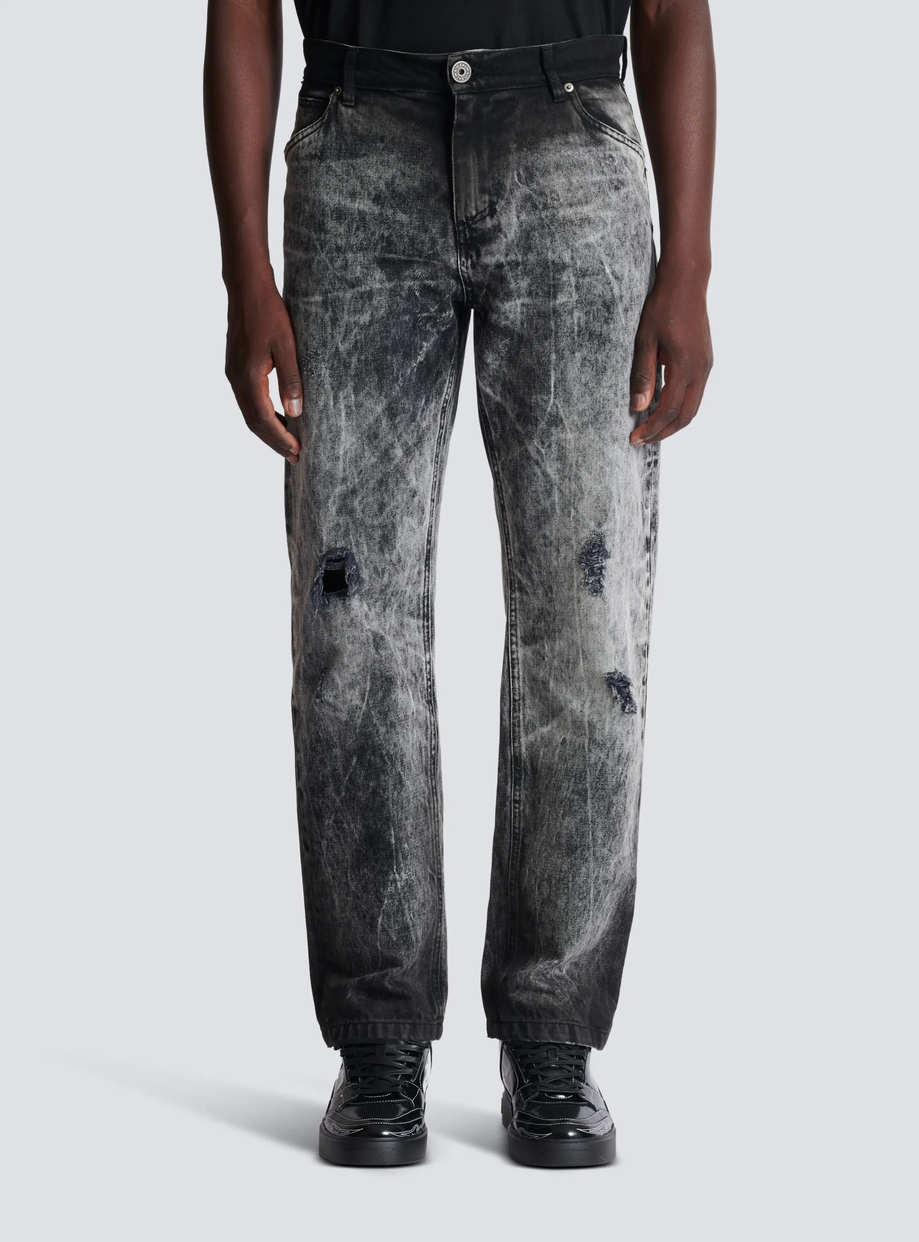 Stonewash Denim Jeans-Balmain Cheap