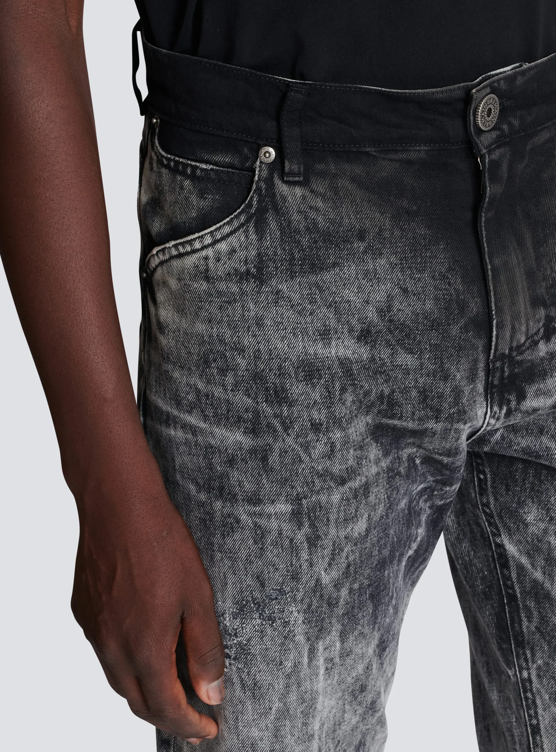 Stonewash Denim Jeans-Balmain Cheap