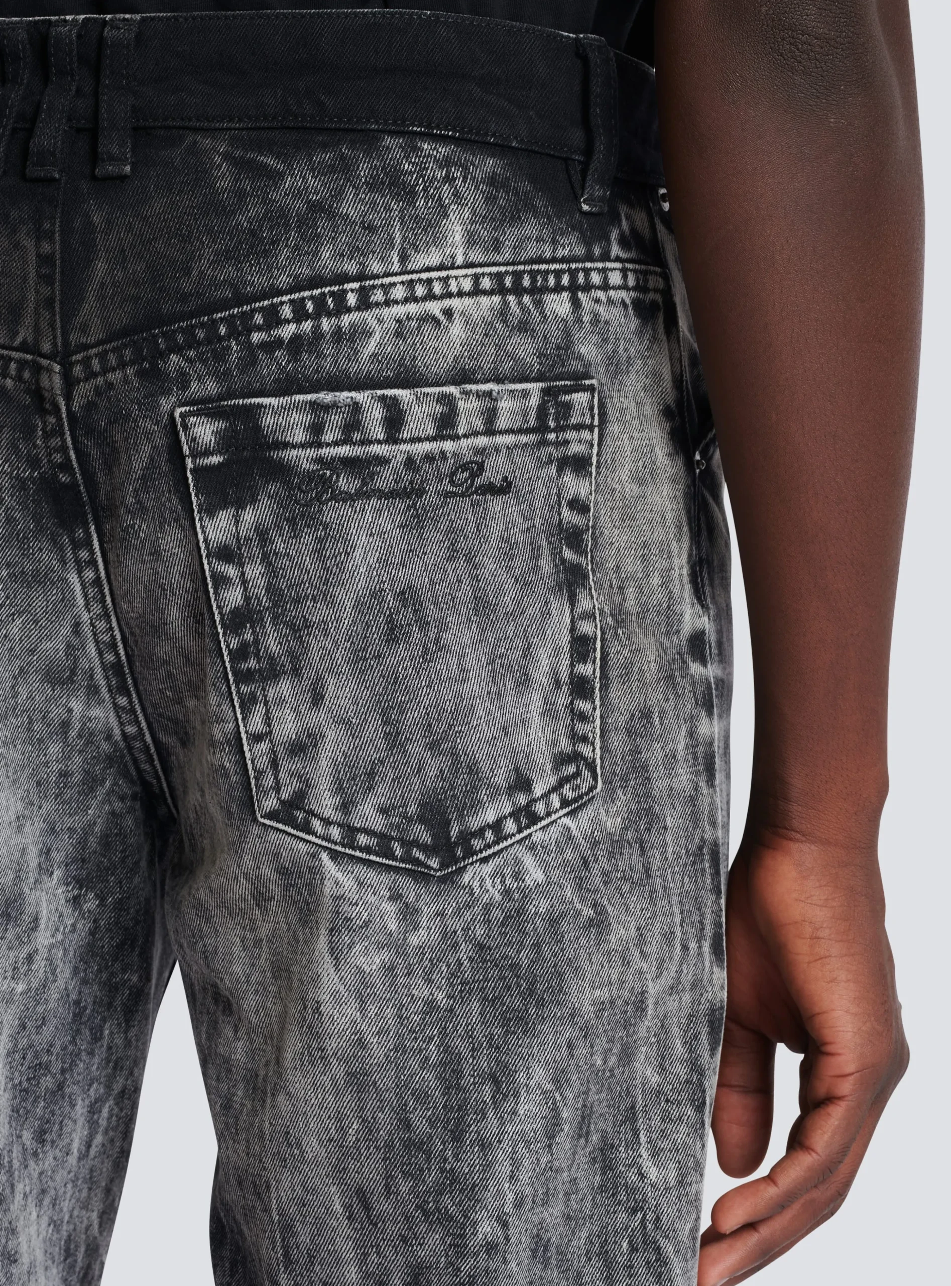 Stonewash Denim Jeans-Balmain Cheap