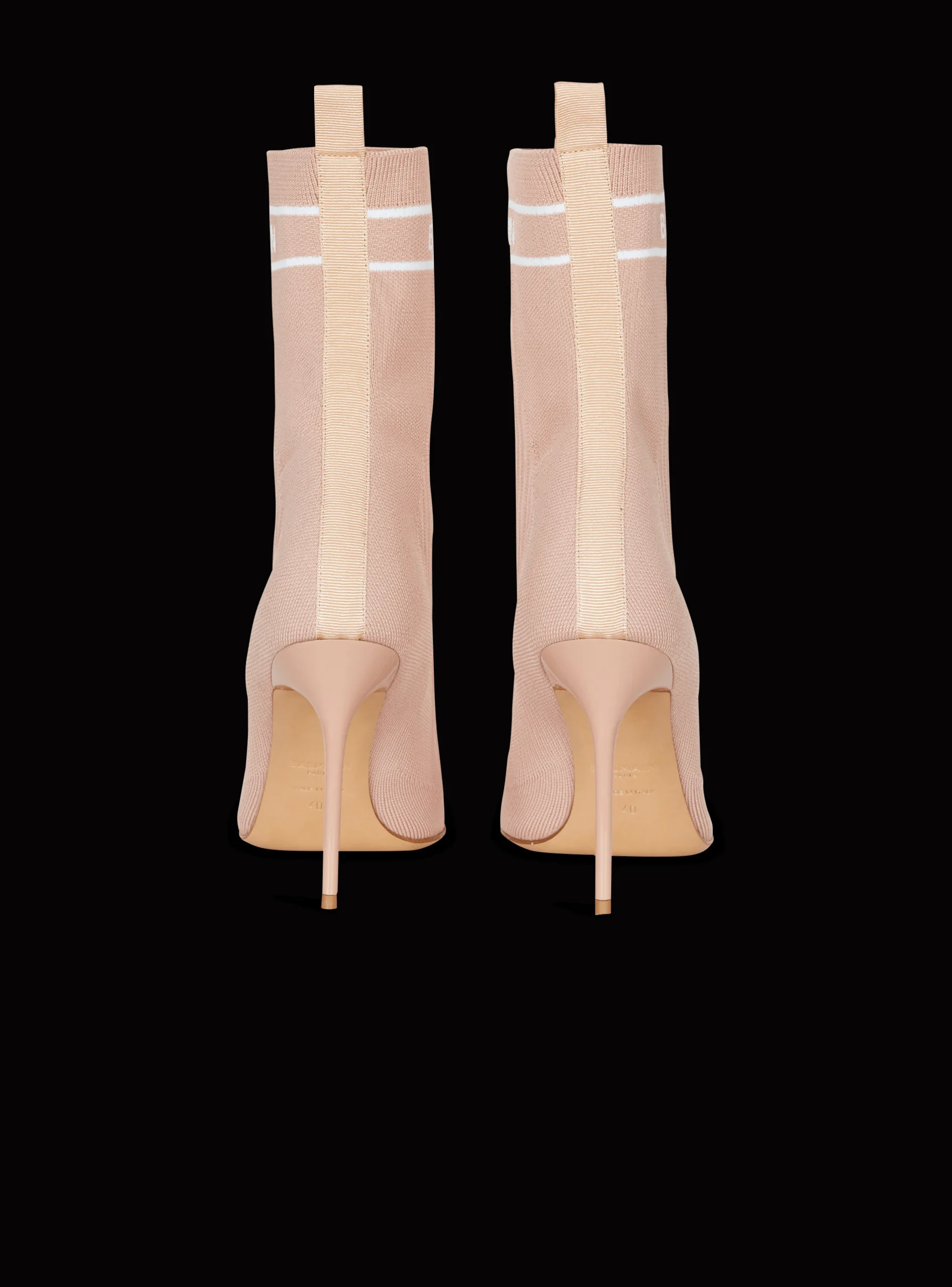Stretch Knit Skye Ankle Boots-Balmain Fashion