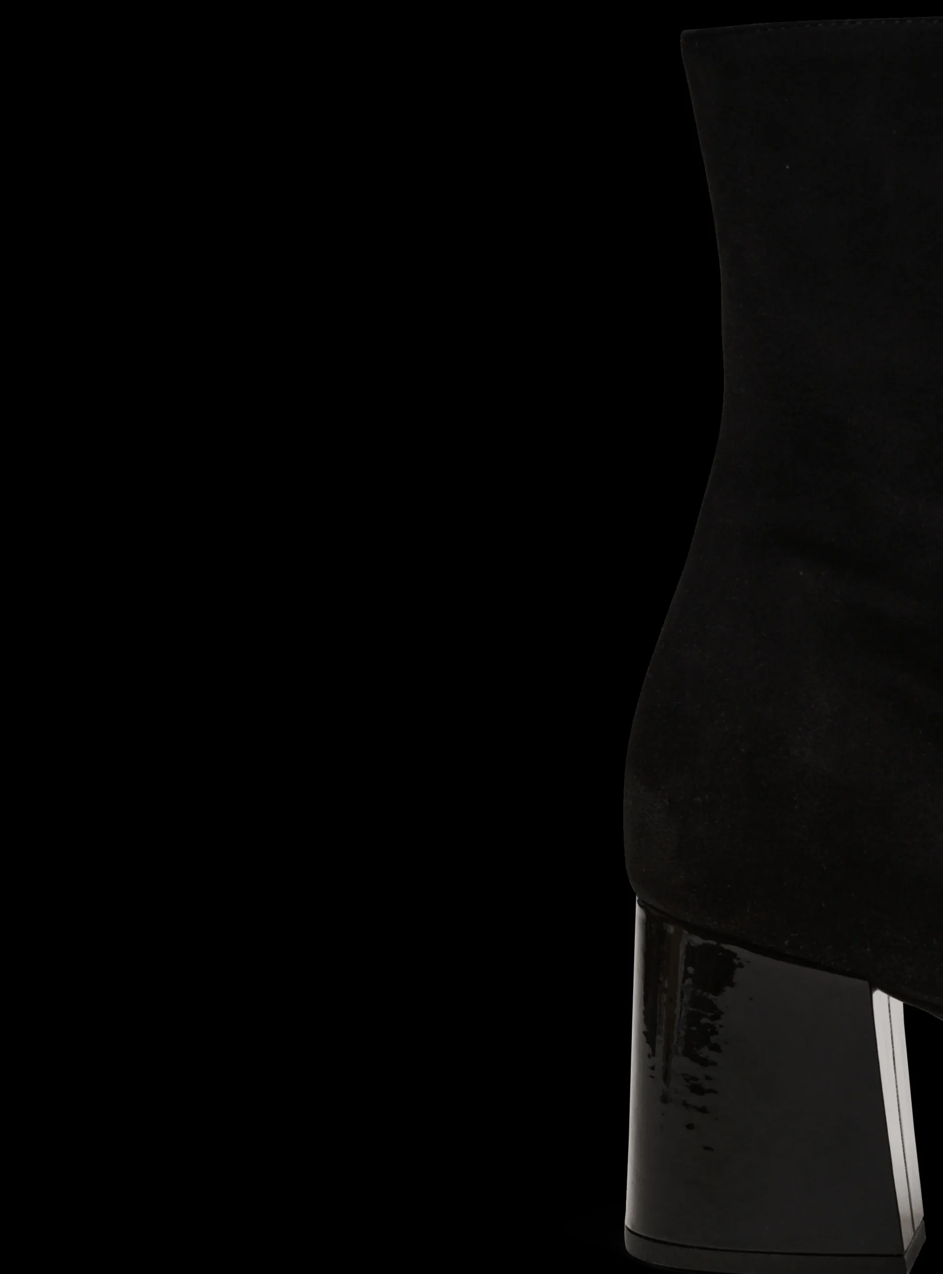 Suede Edna Ankle Boots With Patent Leather Toes-Balmain Clearance