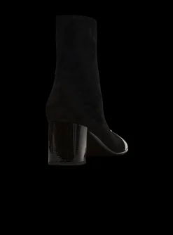 Suede Edna Ankle Boots With Patent Leather Toes-Balmain Clearance