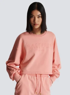 Sweatshirt With Vintage Embroidery-Balmain Outlet