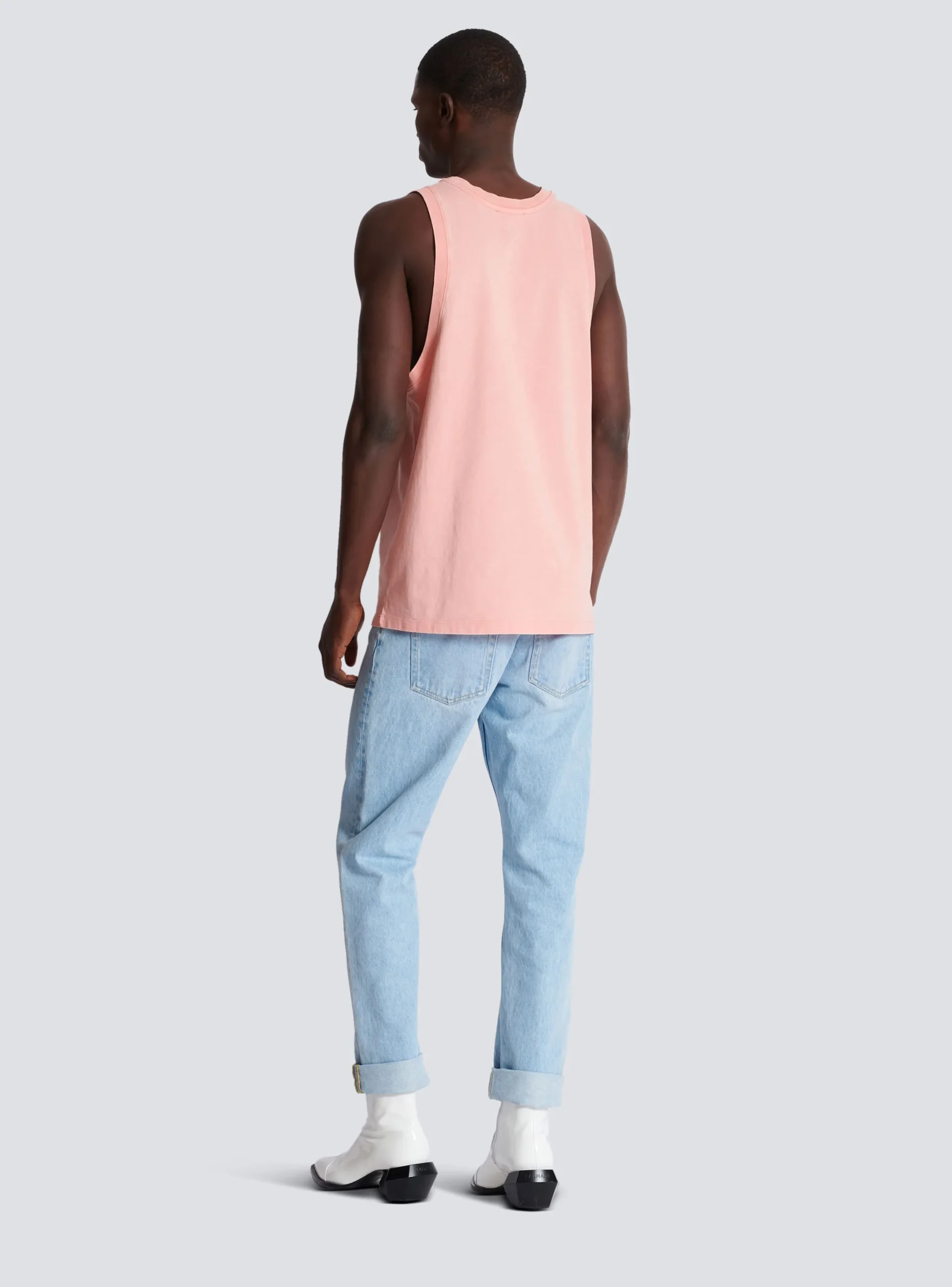 Tank Top With Vintage Embroidery-Balmain Best Sale