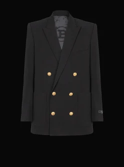 Technical Wool Blazer-Balmain Best Sale