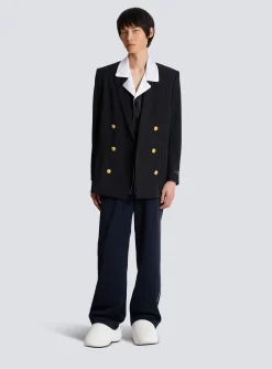 Technical Wool Blazer-Balmain Best Sale