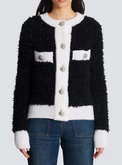 Textured Knit Cardigan-Balmain Flash Sale