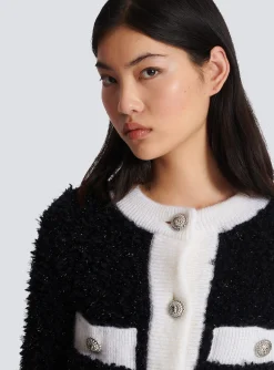 Textured Knit Cardigan-Balmain Flash Sale
