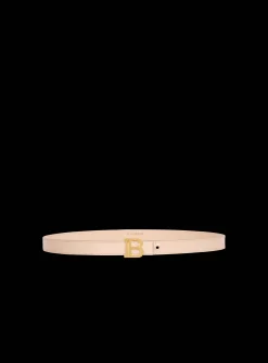Thin B-Belt In Crocodile-embossed Calfskin-Balmain Best