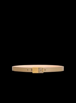 Thin Signature Calfskin Belt-Balmain Fashion
