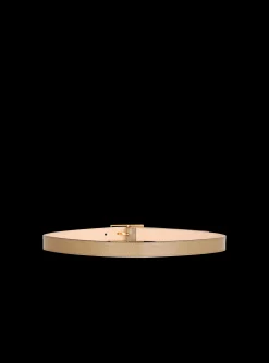 Thin Signature Calfskin Belt-Balmain Fashion