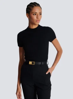 Thin Signature Calfskin Belt-Balmain Best Sale