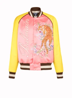 Tiger Embroidered Bomber-Balmain Flash Sale