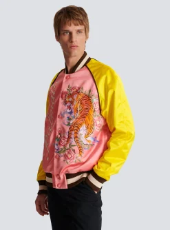 Tiger Embroidered Bomber-Balmain Flash Sale
