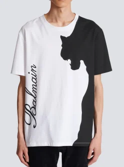 Tiger Print Short-sleeved T-shirt-Balmain Hot