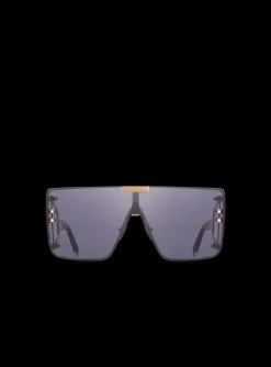 Titanium Shield-shaped Wonder Boy Sunglasses-Balmain Clearance