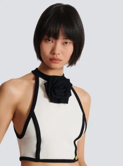 Top With Rose Detail-Balmain Best