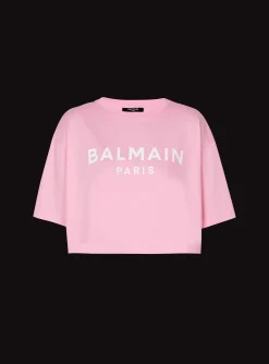 T-shirt With Paris Print-Balmain Discount