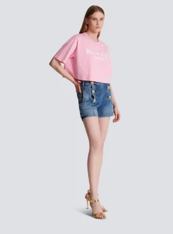 T-shirt With Paris Print-Balmain Discount