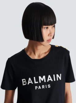 T-shirt With Paris Print-Balmain Online