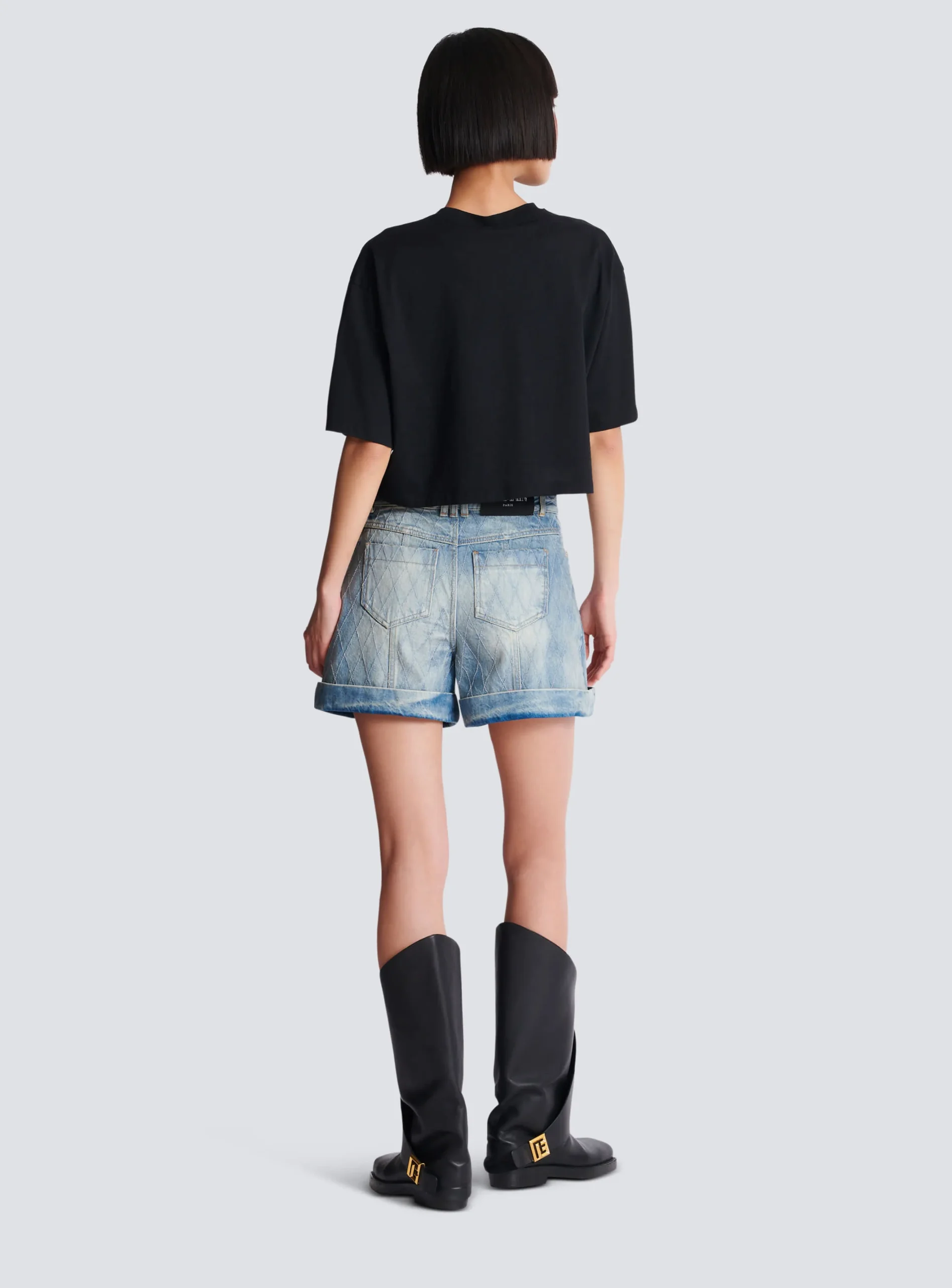 T-shirt With Paris Print-Balmain Clearance
