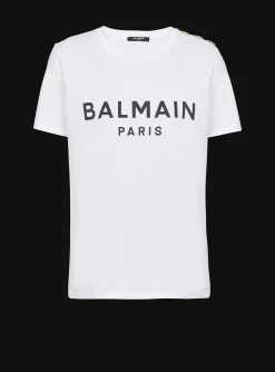 T-shirt With Paris Print-Balmain Best