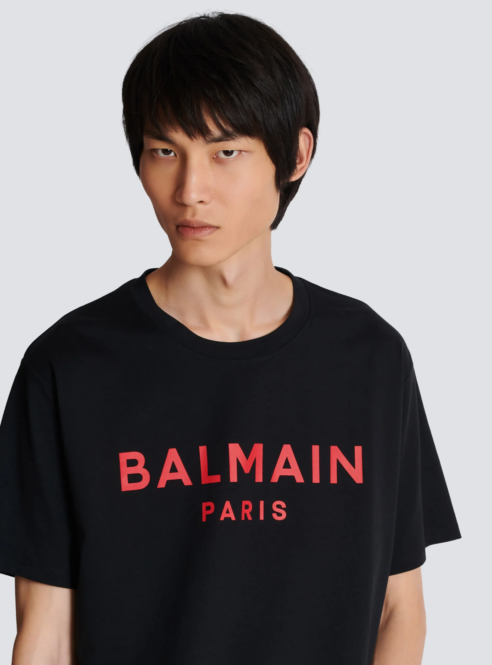 T-shirt With Paris Print-Balmain Discount
