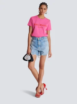 T-shirt With Paris Print-Balmain Fashion
