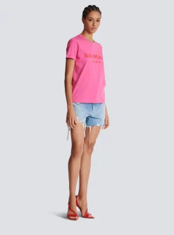 T-shirt With Paris Print-Balmain Fashion